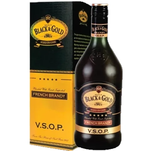 Black & Gold French Brandy VSOP Aged In Oak