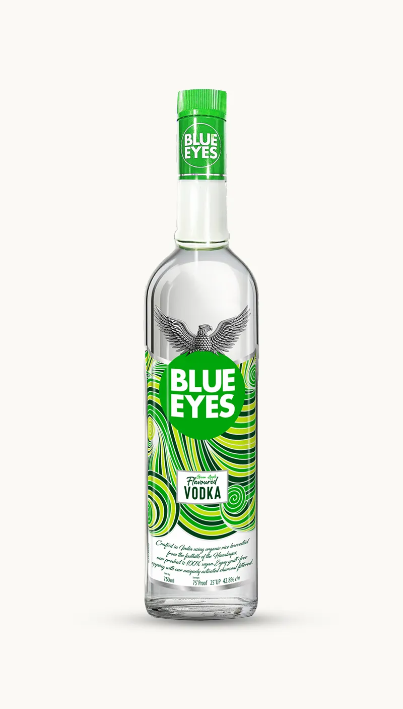 Blue Eyes Green Apple Vodka