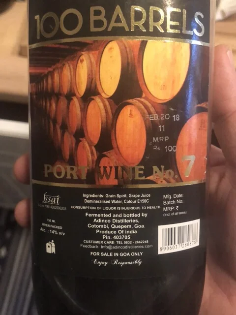 100 Barrels Port Wine No. 7
