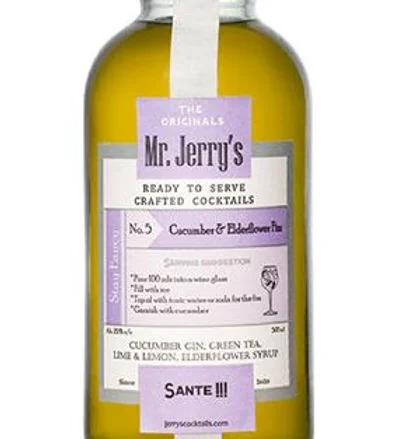 Mr Jerry's Cucumber and Elderflower Fizz