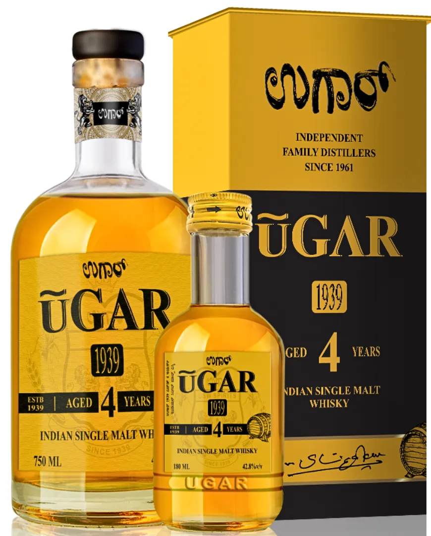 Ugar 4 Years Old Indian Single Malt Whisky