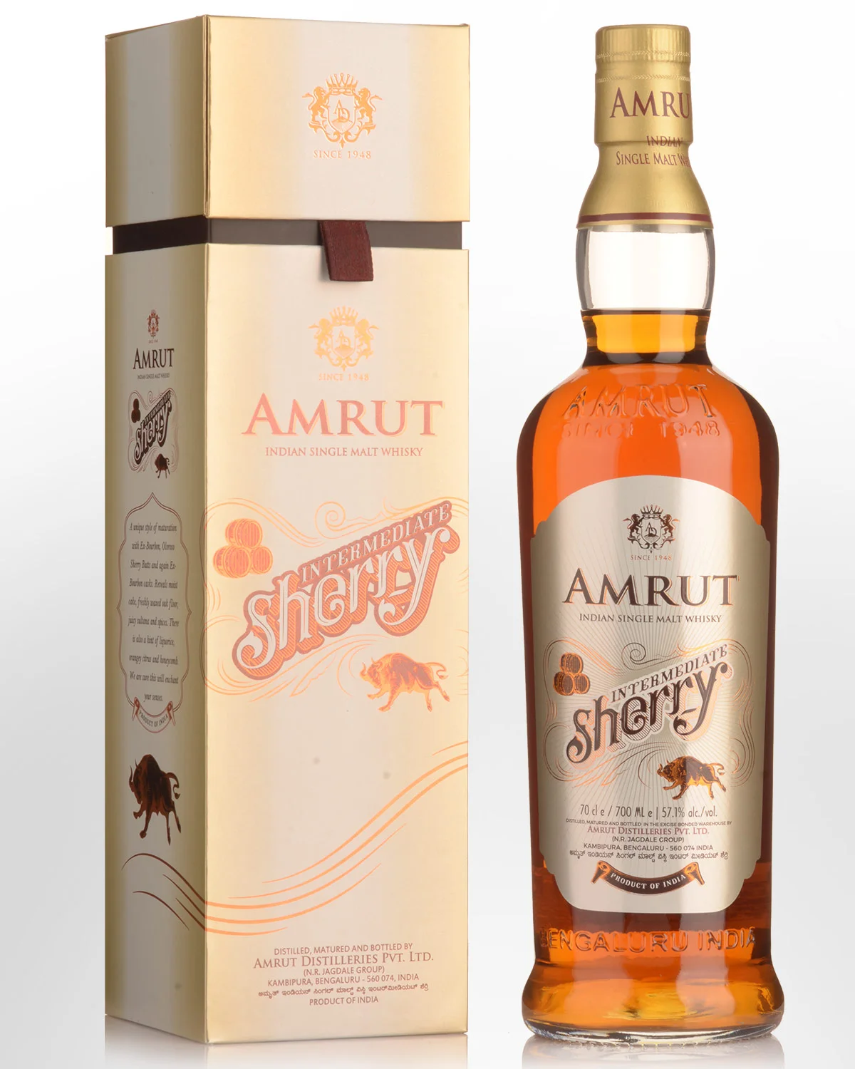 Amrut Indian Single Malt Whisky Intermediate Sherry