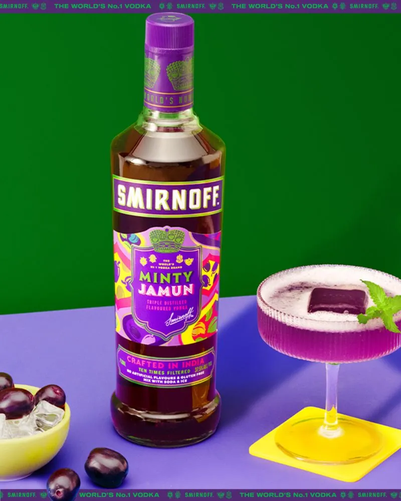 Smirnoff Minty Jamun Triple Distilled Flavoured Vodka
