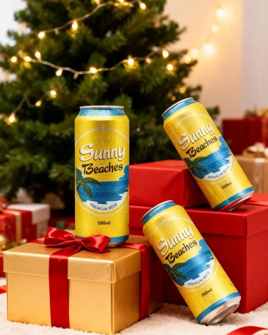Sunny Beaches Premium Beer Can