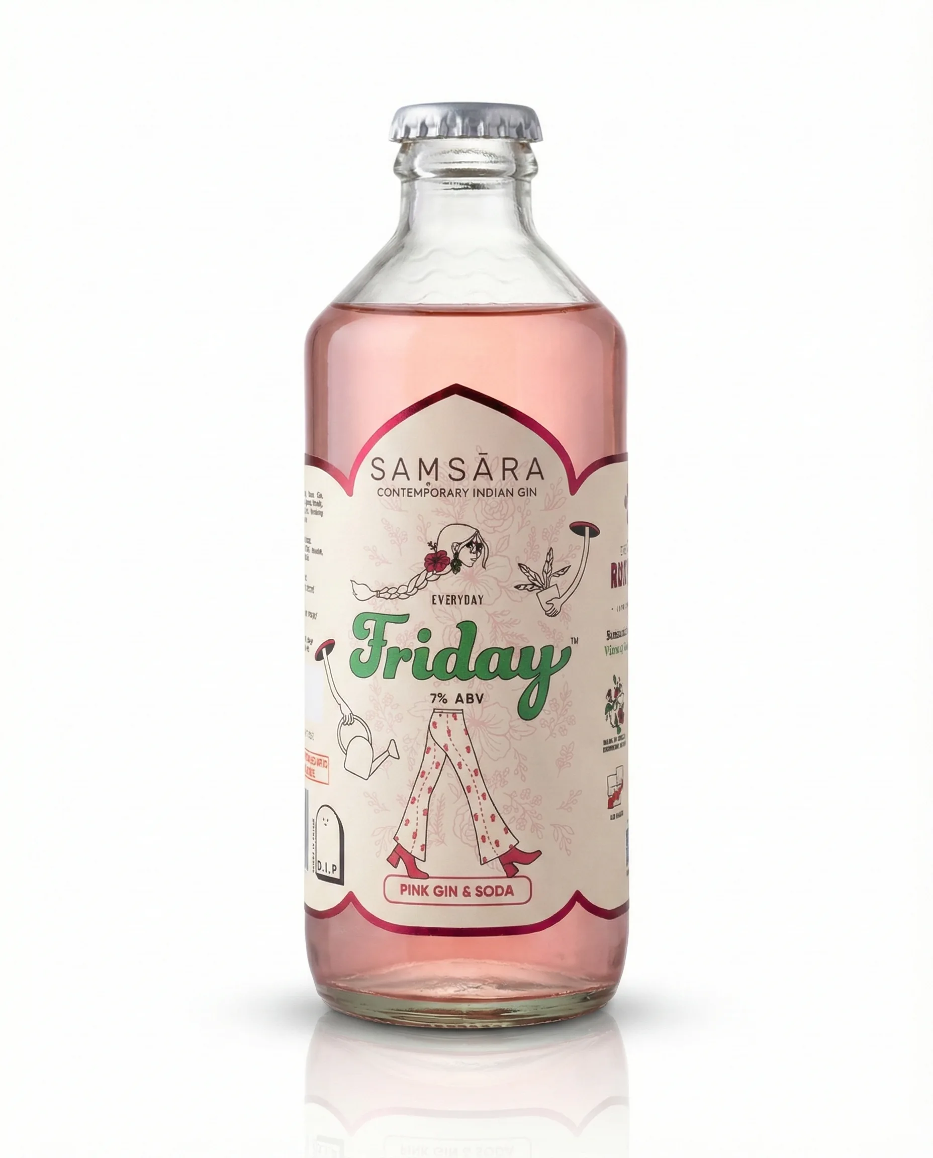 Everyday Friday x Samsara Pink Gin & Soda - Rose & Hibiscus