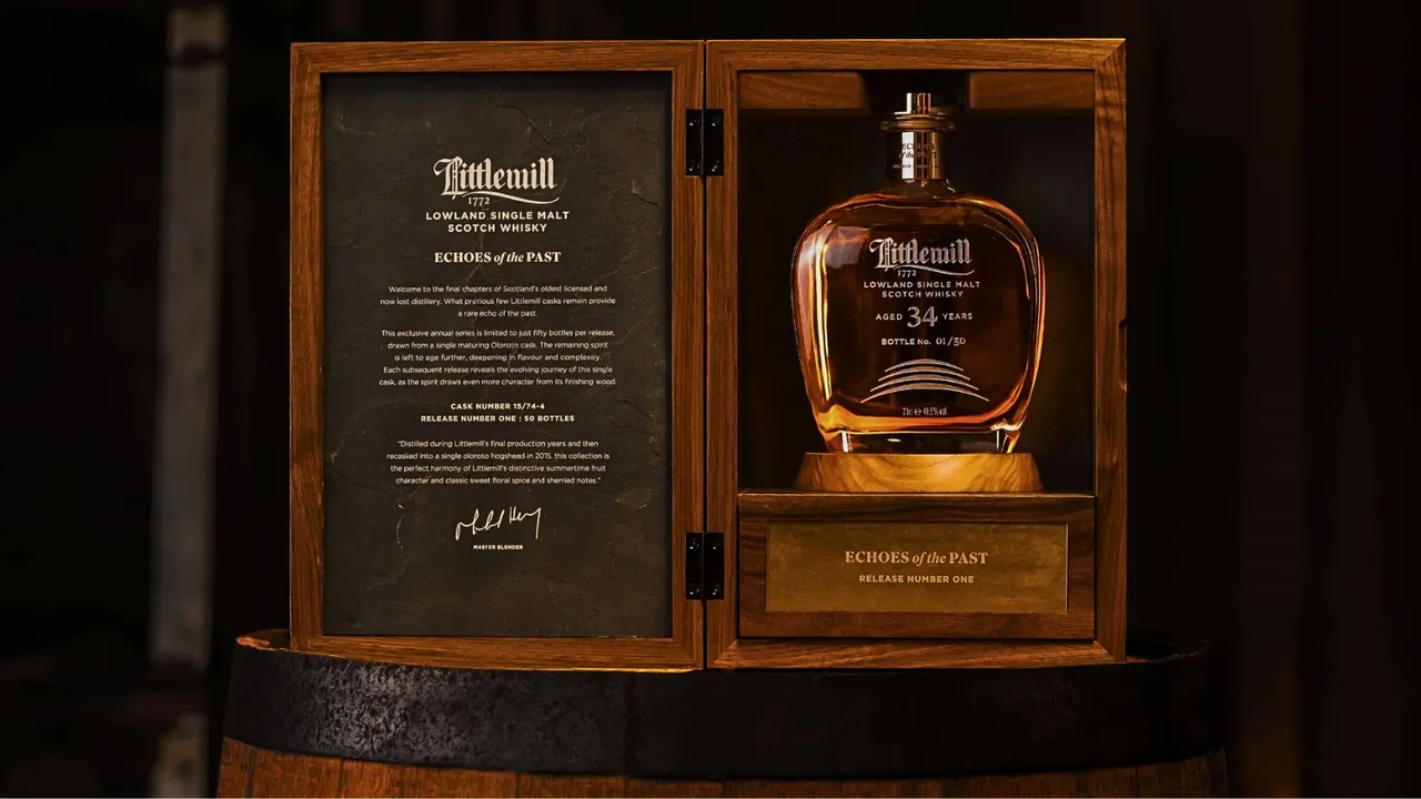 Independent Scotch whisky distiller Loch Lomond Group has launched Littlemill Echoes of the Past, a travel retail exclusive collection of ultra-rare single malt whiskies from Scotland’s oldest licensed  and now lost –distillery, Littlemill.